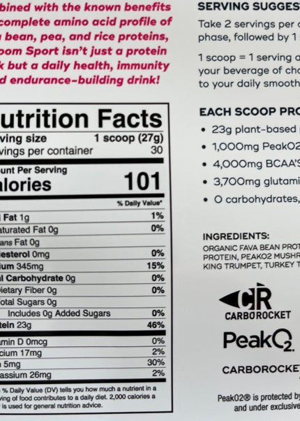 Shroom Sport - Vegan Protein + Mushroom Complex